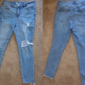 distressed jeans